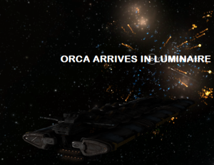 Orca arrives in Luminaire
